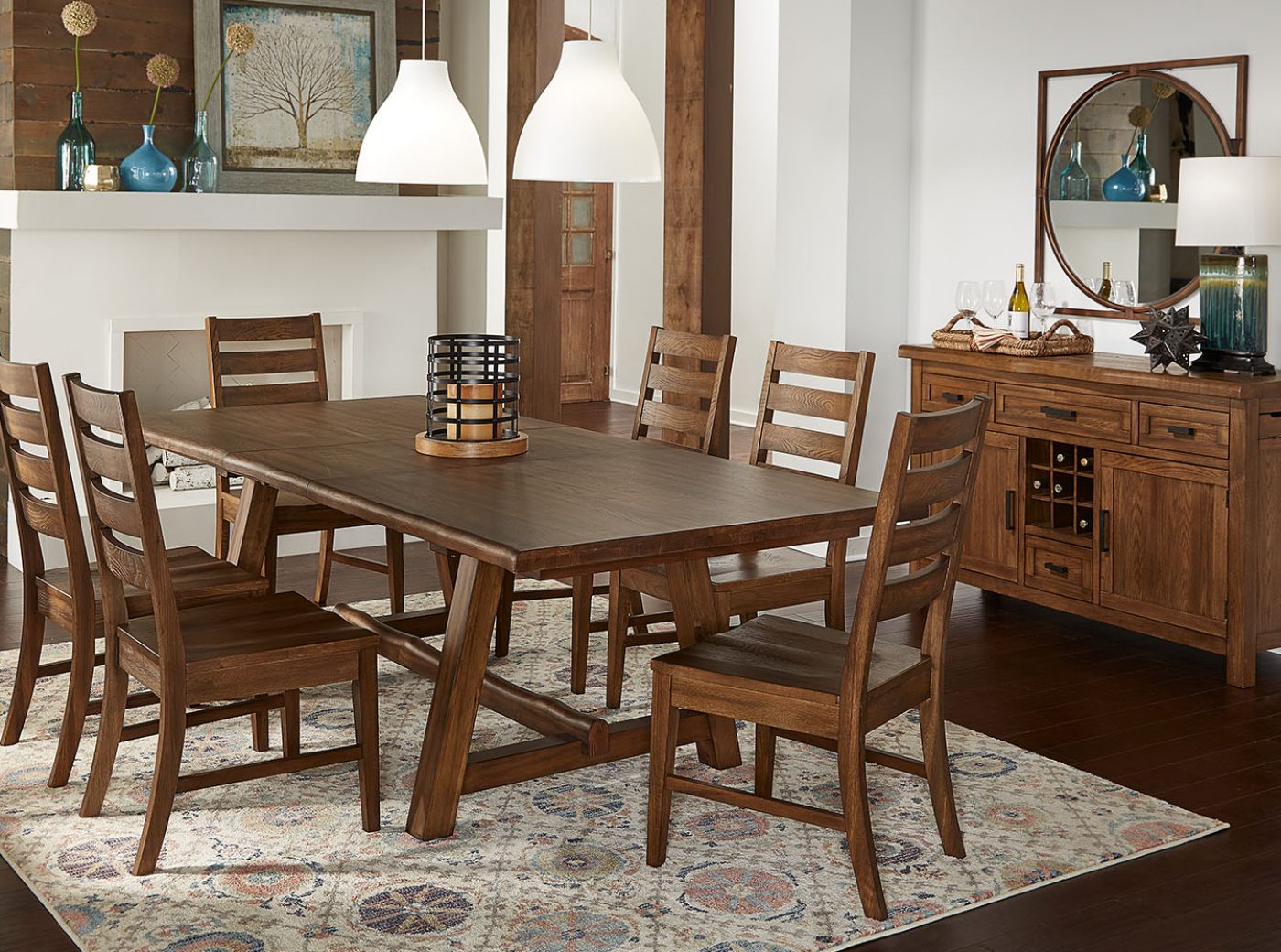 Broyhill Dining Room Set Cane Back Chairs
